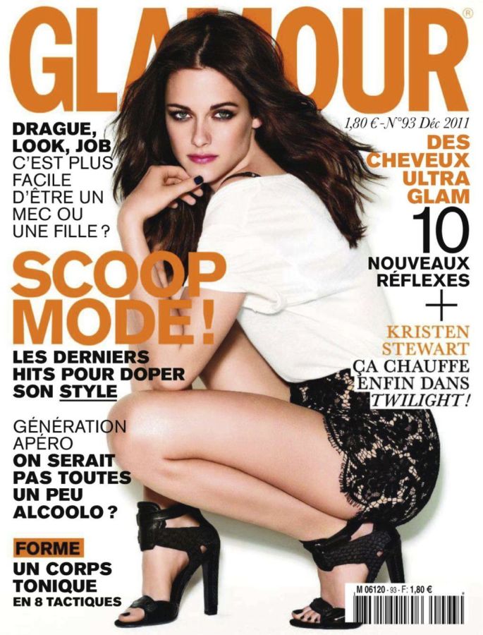 GLAMOUR FR magazine side cover Issue 93  December 2011