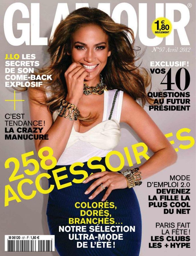 GLAMOUR FR magazine side cover Issue 97  April 2012