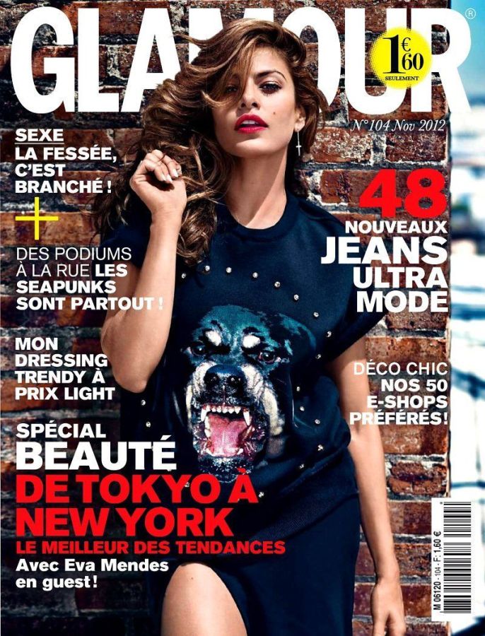 GLAMOUR FR magazine side cover Issue 104  November 2012