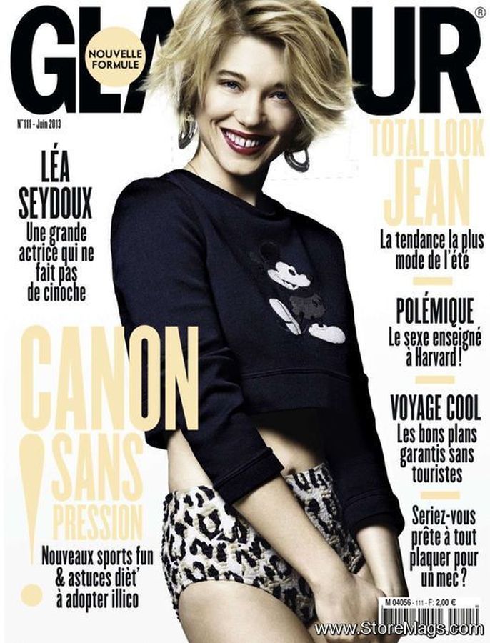 GLAMOUR FR magazine side cover Issue 111  June 2013