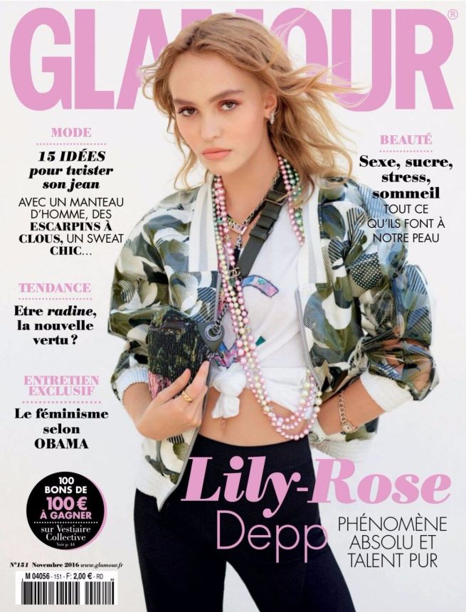 GLAMOUR FR magazine side cover Issue 151  November 2016