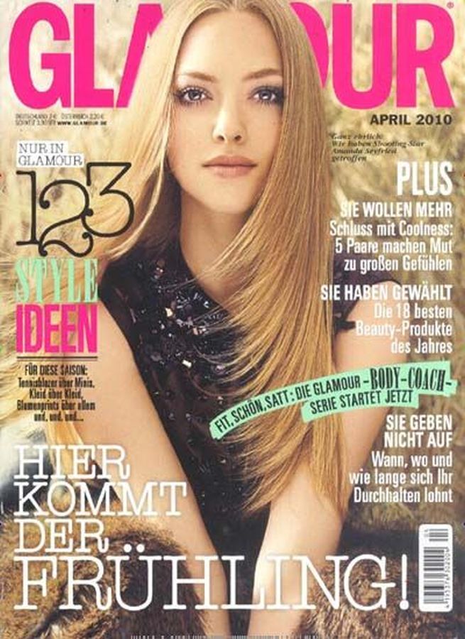 GLAMOUR GERMANY magazine side cover  April 2010