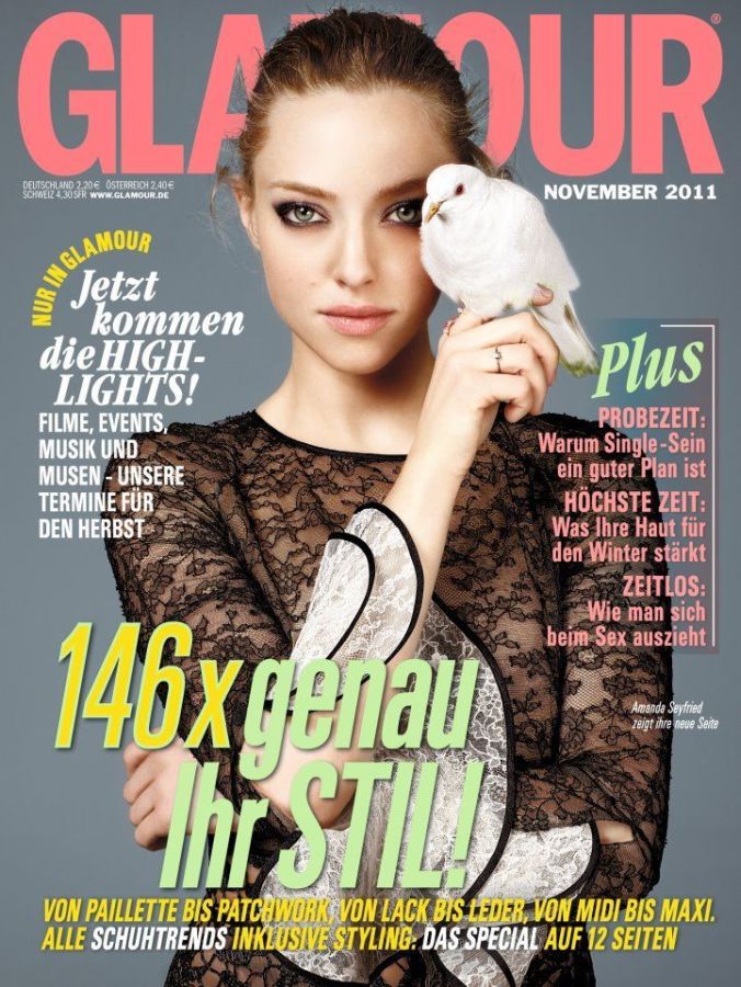 GLAMOUR GERMANY magazine side cover  November 2011