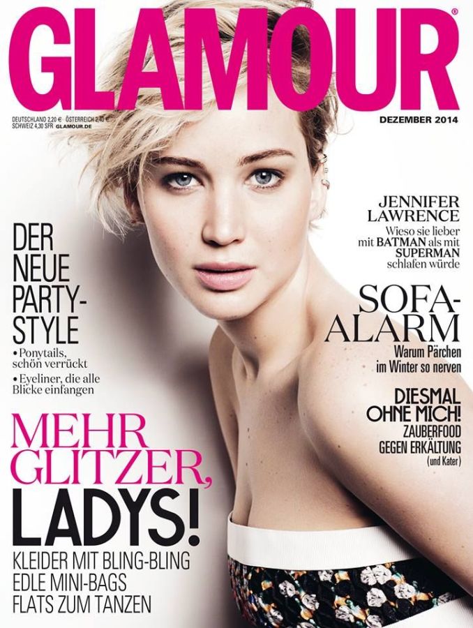 GLAMOUR GERMANY magazine side cover  December 2014