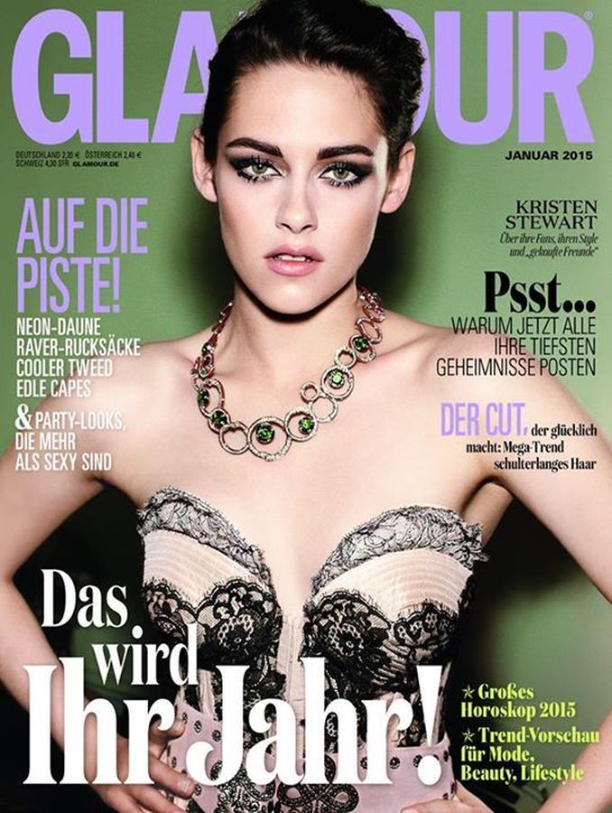 GLAMOUR GERMANY magazine side cover  January 2015