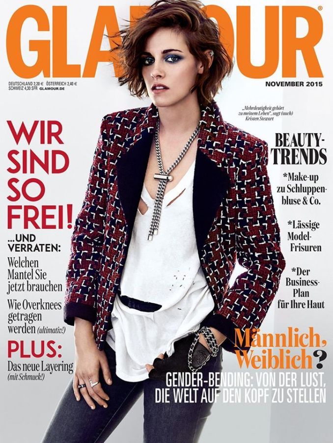 GLAMOUR GERMANY magazine side cover  November 2015