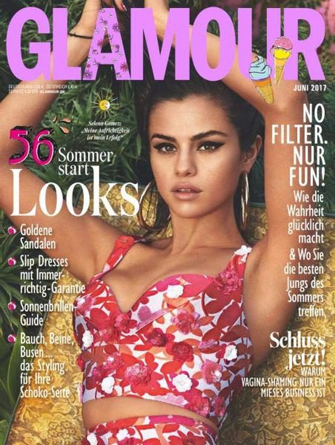 GLAMOUR GERMANY magazine side cover  June 2017