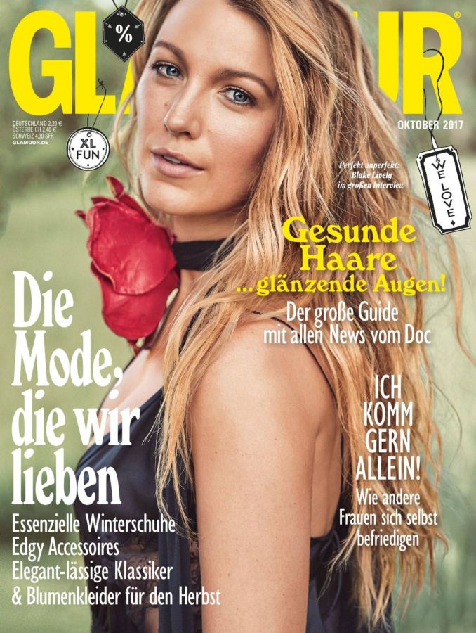 GLAMOUR GERMANY magazine side cover  October 2017