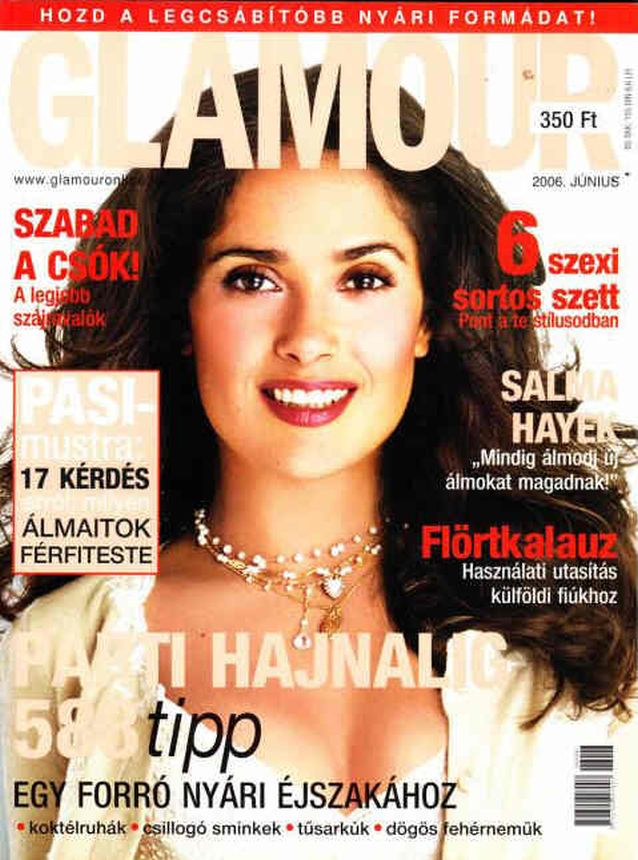 GLAMOUR HUNGARY magazine side cover  June 2006