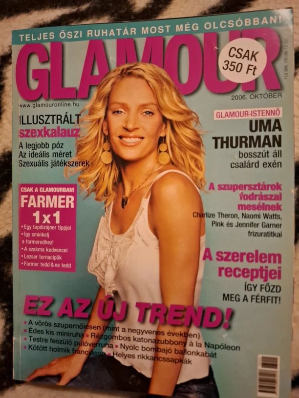 GLAMOUR HUNGARY magazine side cover  October 2006