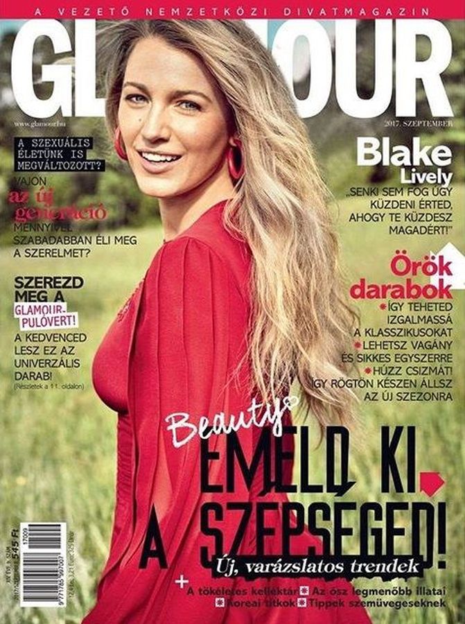 GLAMOUR HUNGARY magazine side cover  September 2017