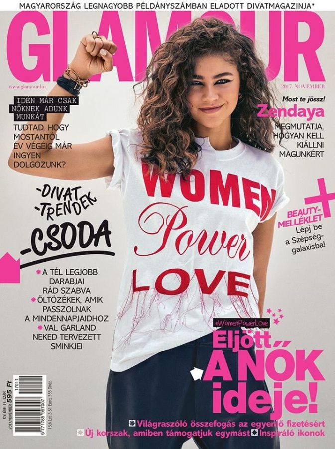 GLAMOUR HUNGARY magazine side cover  November 2017
