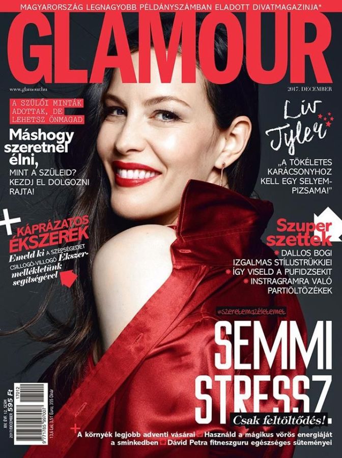 GLAMOUR HUNGARY magazine side cover  December 2017