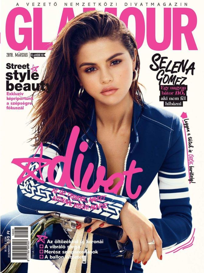GLAMOUR HUNGARY magazine side cover  March 2018