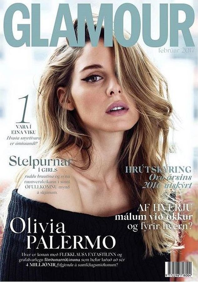 GLAMOUR ICELAND magazine side cover  February 2017