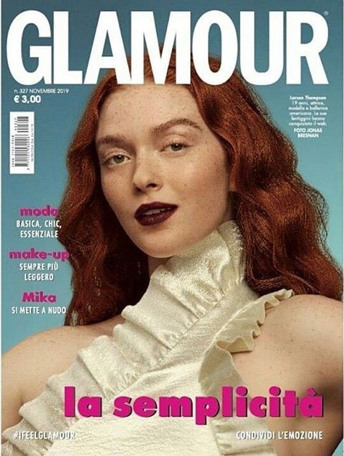 GLAMOUR ITALY magazine side cover  November 2019