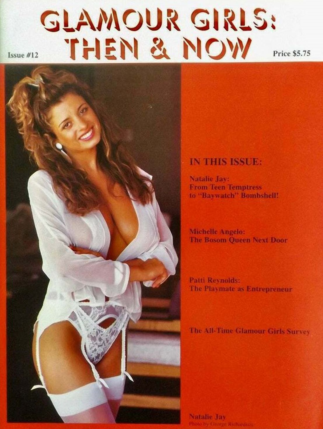 GLAMOUR GIRLS THEN AND NOW magazine side cover Issue 12 September/October 1996