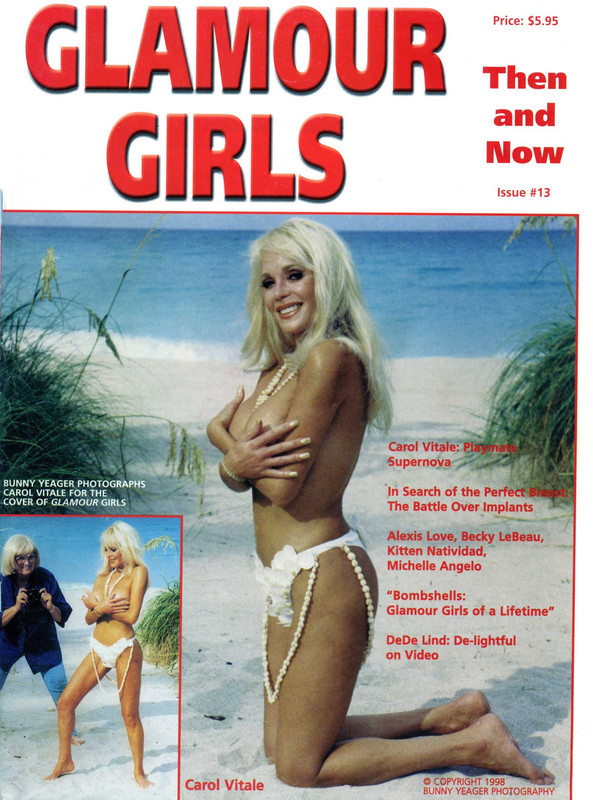 GLAMOUR GIRLS THEN AND NOW magazine side cover Issue 13 December 1998