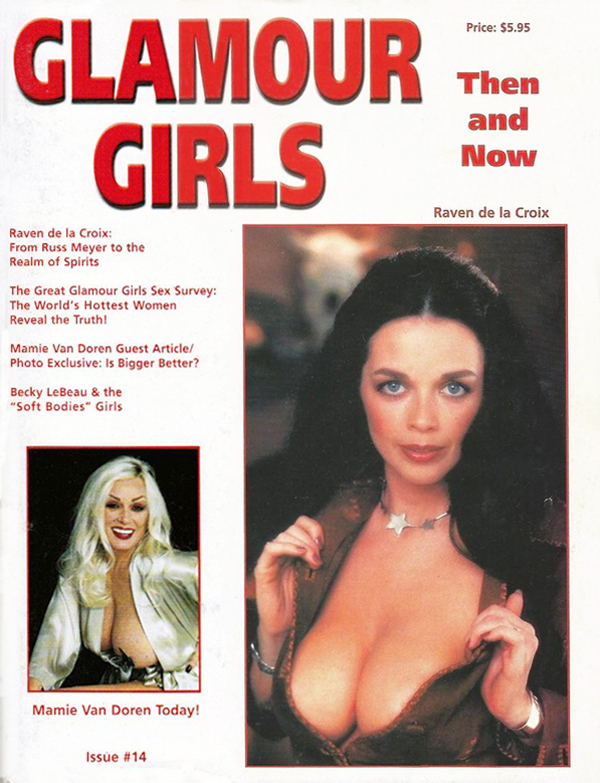 GLAMOUR GIRLS THEN AND NOW magazine side cover Issue 14 February 1999