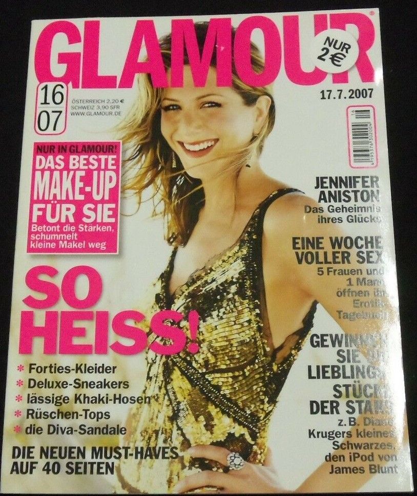 GLAMOUR GERMANY magazine side cover 17 July 2007