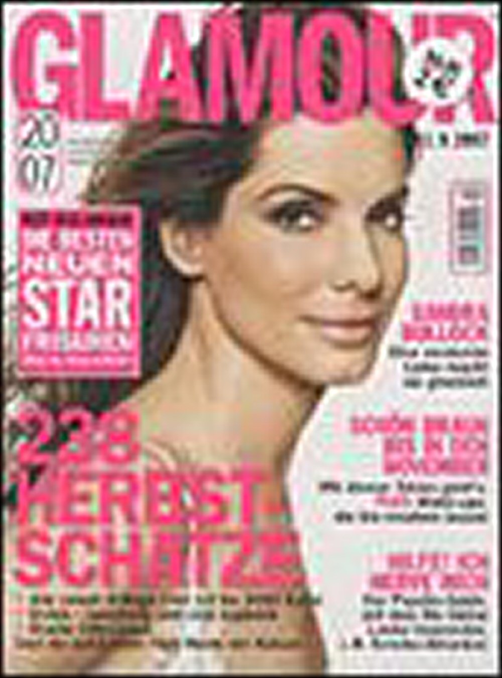 GLAMOUR GERMANY magazine side cover 11 September 2007