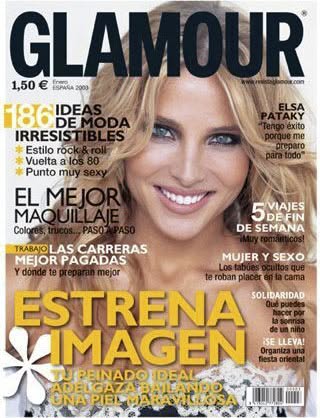 GLAMOUR SPAIN magazine side cover Issue 3  January 2003