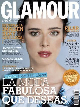 GLAMOUR SPAIN magazine side cover Issue 35  September 2005