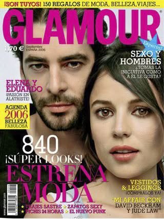 GLAMOUR SPAIN magazine side cover Issue 47  September 2006