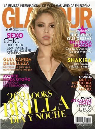 GLAMOUR SPAIN magazine side cover Issue 94  August 2010