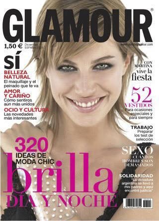 GLAMOUR SPAIN magazine side cover  December 2022