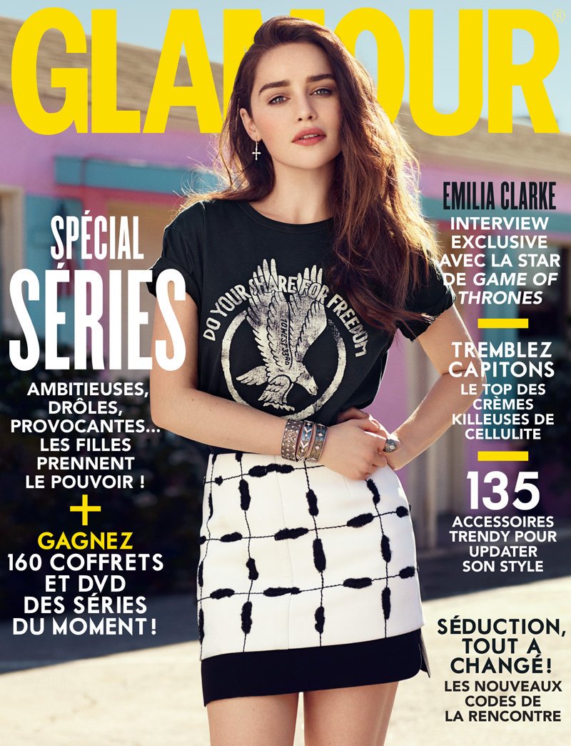 GLAMOUR FR magazine side cover Issue 121  April 2014