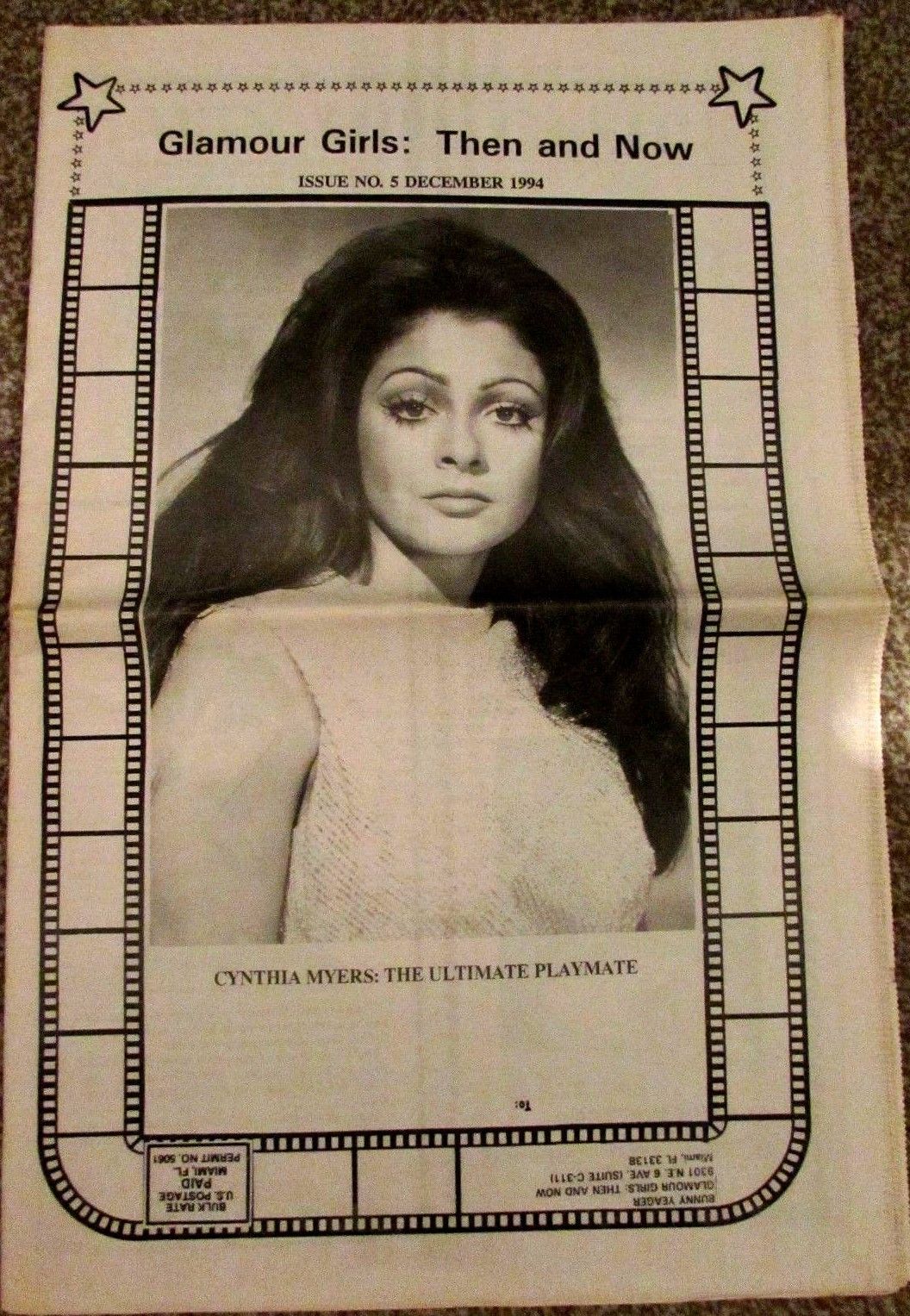 GLAMOUR GIRLS THEN AND NOW magazine side cover Issue 5  December 1994