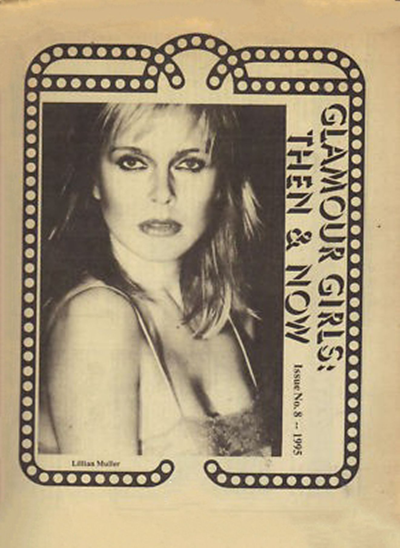GLAMOUR GIRLS THEN AND NOW magazine side cover Issue 9?  August 1995
