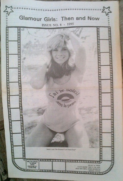 GLAMOUR GIRLS THEN AND NOW magazine side cover Issue 8 June 1995