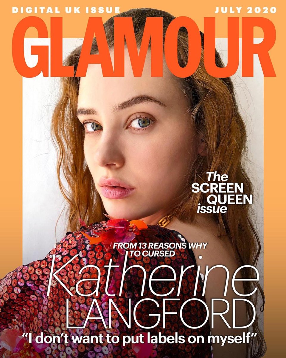 GLAMOUR UK magazine side cover  July 2020