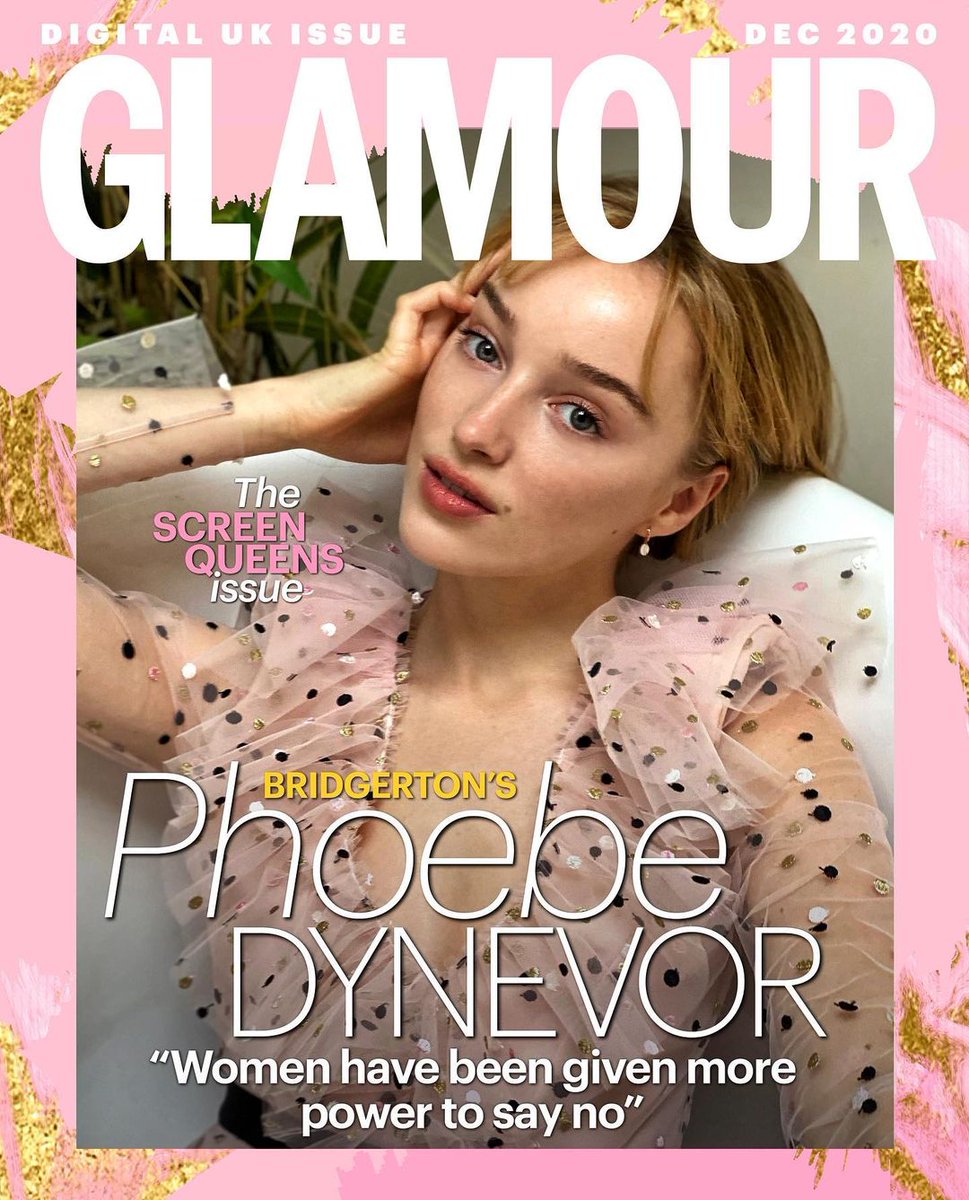 GLAMOUR UK magazine side cover  December 2020