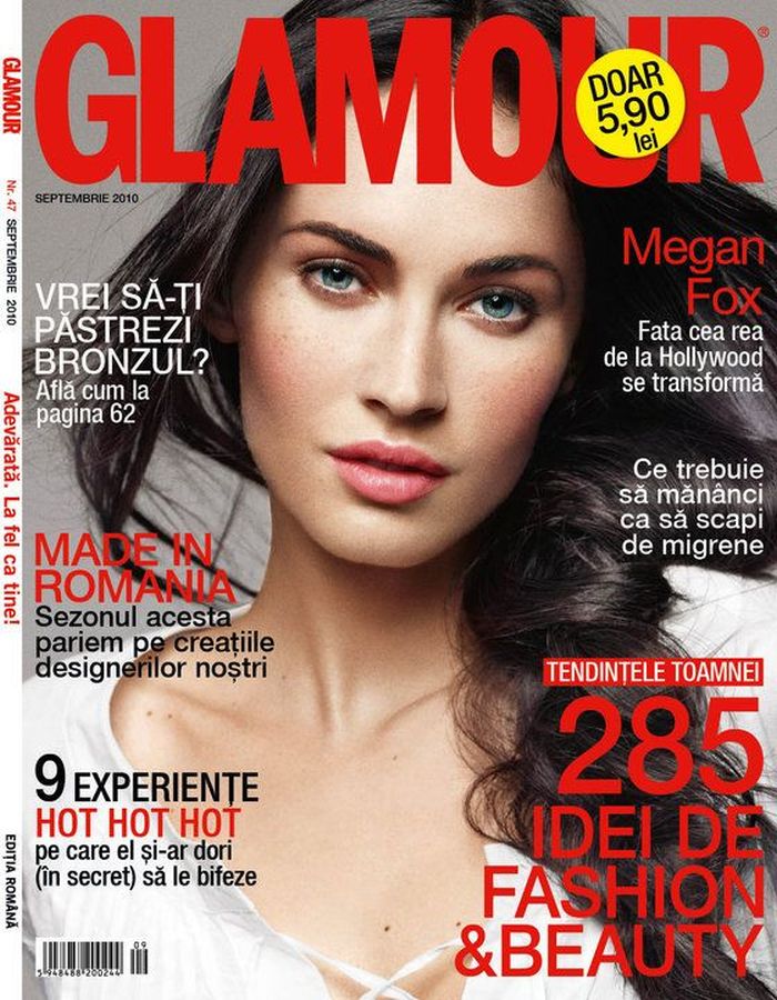 GLAMOUR ROMANIA magazine side cover  September 2010