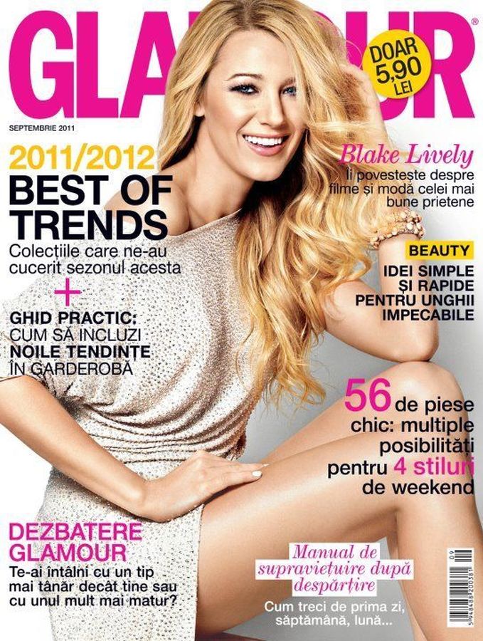 GLAMOUR ROMANIA magazine side cover  September 2011