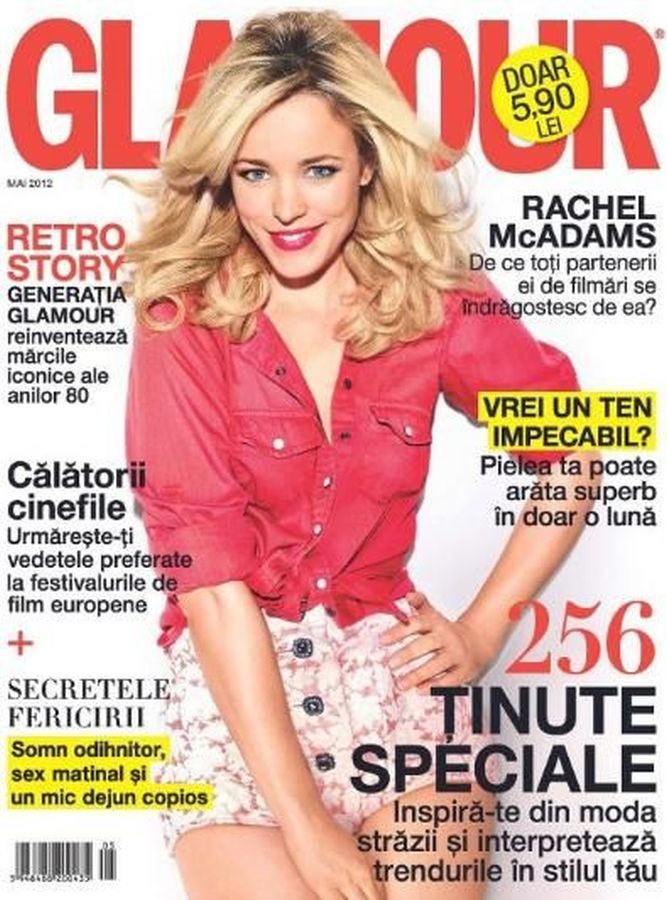 GLAMOUR ROMANIA magazine side cover  May 2012