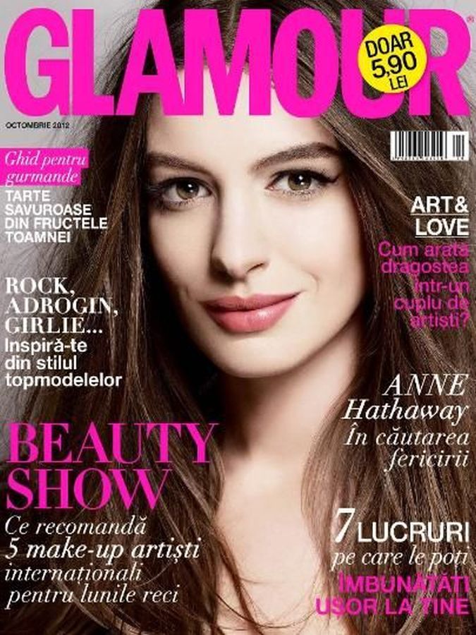 GLAMOUR ROMANIA magazine side cover  October 2012