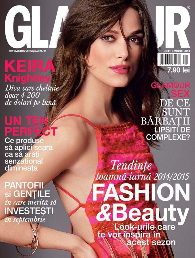 GLAMOUR ROMANIA magazine side cover  September 2014