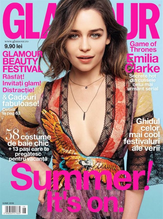 GLAMOUR ROMANIA magazine side cover  June 2016