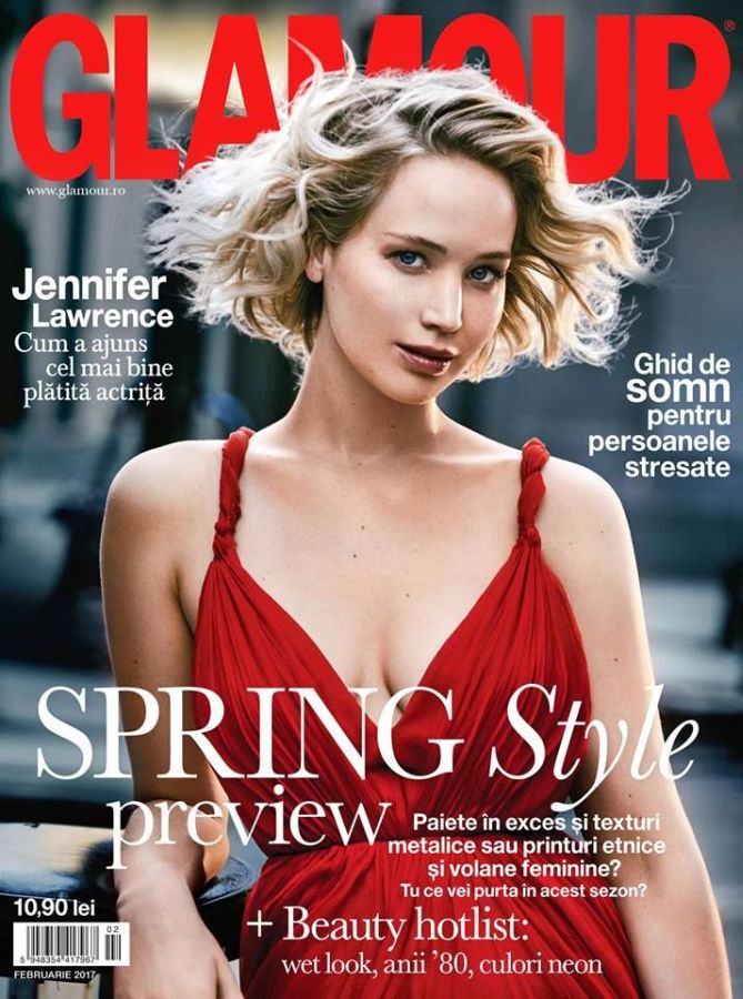 GLAMOUR ROMANIA magazine side cover  February 2017