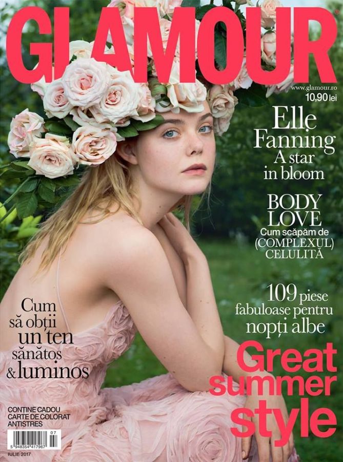 GLAMOUR ROMANIA magazine side cover  July 2017