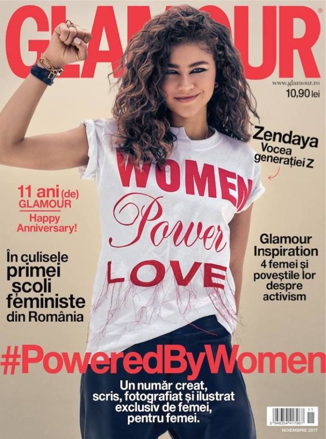GLAMOUR ROMANIA magazine side cover  November 2017