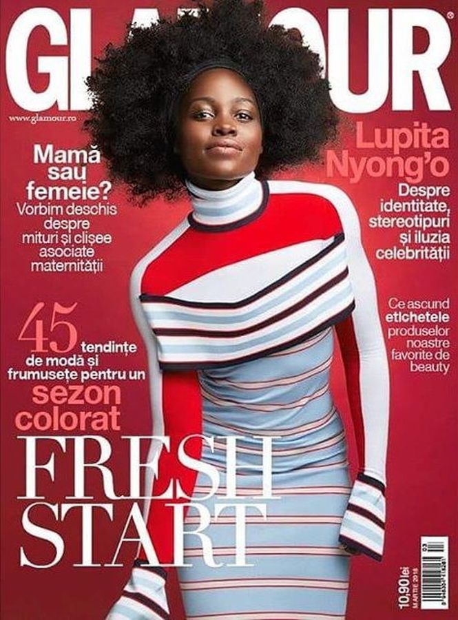 GLAMOUR ROMANIA magazine side cover  March 2018