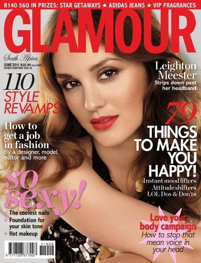 GLAMOUR SOUTH AFRICA magazine side cover  June 2011