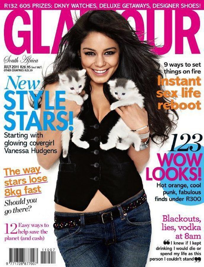 GLAMOUR SOUTH AFRICA magazine side cover  July 2011