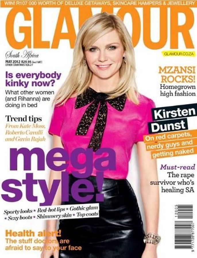 GLAMOUR SOUTH AFRICA magazine side cover  May 2012