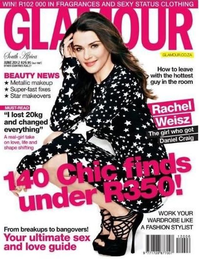 GLAMOUR SOUTH AFRICA magazine side cover  June 2012